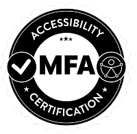 Sello de certificación de accesibilidad MFA